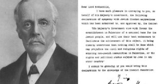 The Balfour Declaration and Its Impact on the Indigenous Palestinian Population